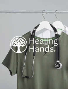 لوگو برند healing hands