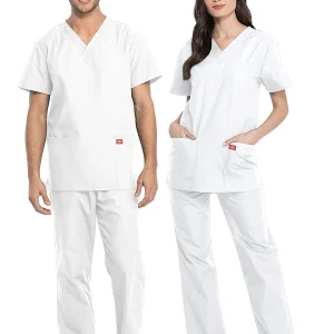 ست اسکراب پزشکی یونیسکس رنگ سفید